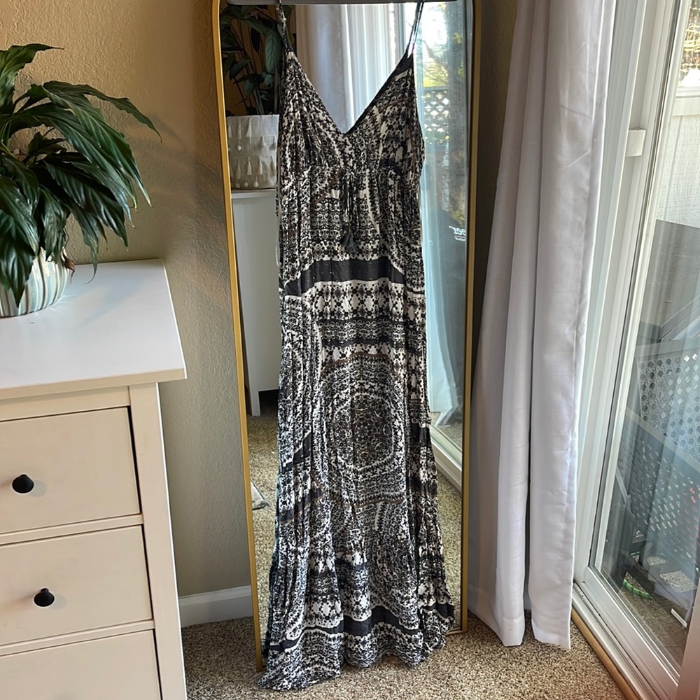 Printed maxi dress